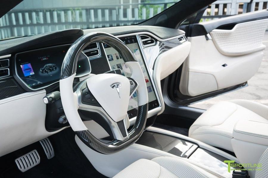 Интерьер Tesla Model S P100D by T Sportline 2017 года  (фото 27 из 45)